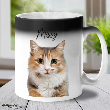 Custom Photo My Furreal And Unconditional Love - Dog & Cat Personalized Custom Color Changing Mug - Gift For Pet Owners, Pet Lovers